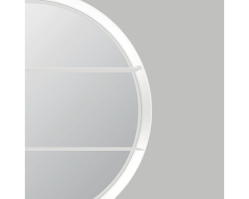 Armoire de toilette ronde avec deux étagères