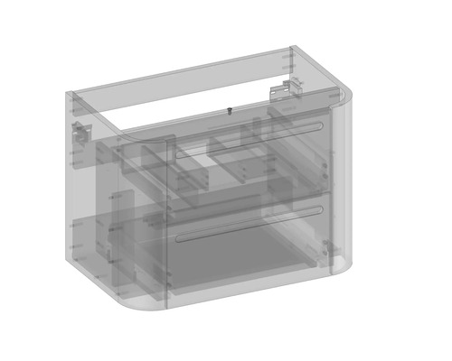Meuble sous-lavabo avec deux tiroirs