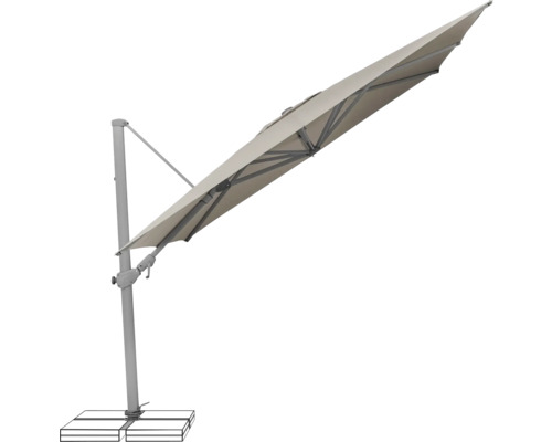Freiarm-Sonnenschirm für den Garten oder die Terrasse