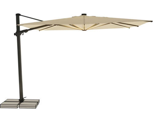 Freiarm-Sonnenschirm mit Sockel