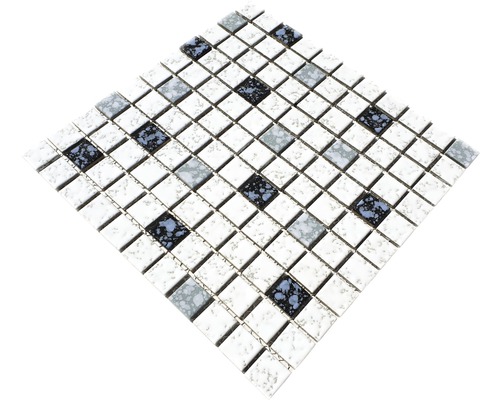 Mosaïque avec des pierres carrées