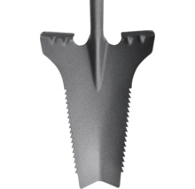 Bêche de jardin avec denture de scie