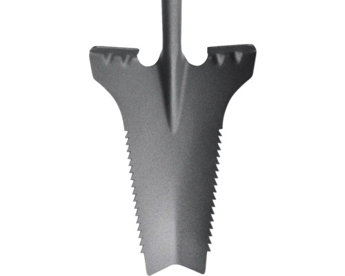 Gartenspaten mit Sägezahnung