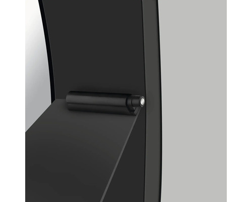 Vue détaillée d''un module de lampe noir sur un meuble