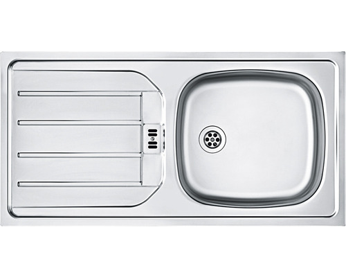 Évier en acier inoxydable avec égouttoir