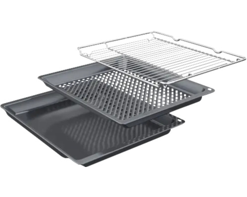 Backblechset mit Grillrost und Fettauffangschale