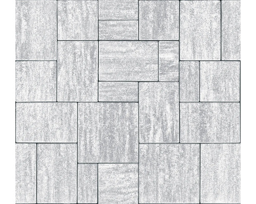 Pavés de différentes tailles posés