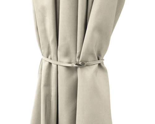 Rideau beige avec embrasse