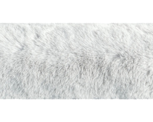 Nahaufnahme eines weißen Kunstfells