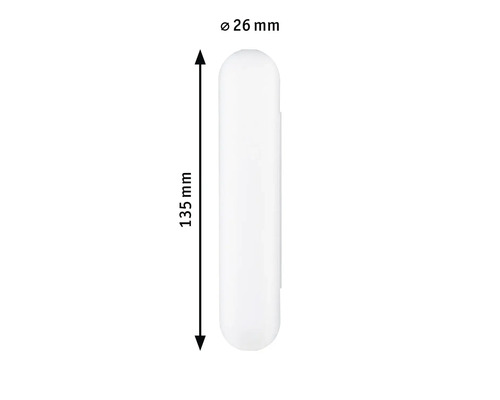 Image d''un contact magnétique avec les dimensions 135 mm de longueur et 26 mm de diamètre