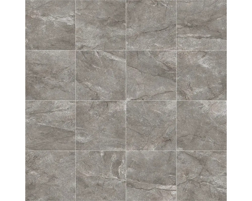 Graue Bodenfliesen mit Marmoroptik