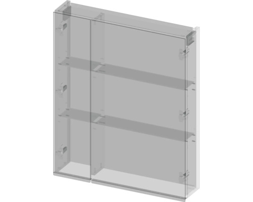 Armoire de salle de bain avec étagères