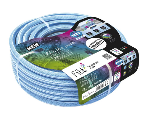 Tuyau d''arrosage Fitt NTS Jeans, 20 mètres de long, diamètre 1/2 pouce