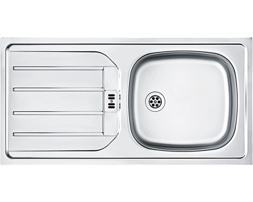 Évier en acier inoxydable avec égouttoir
