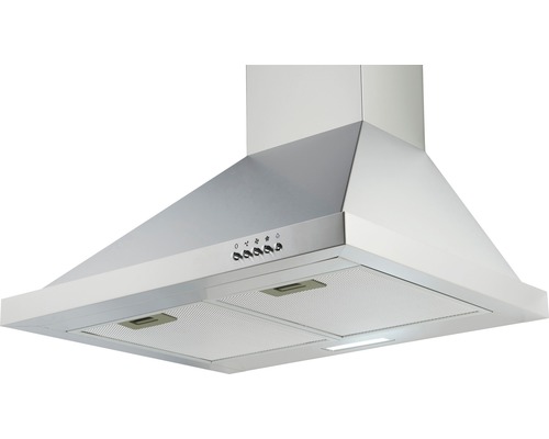 Hotte aspirante en métal avec boutons de commande