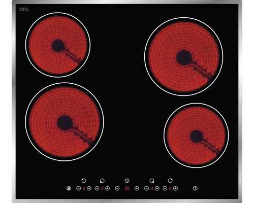 Plaque de cuisson électrique avec quatre zones de cuisson