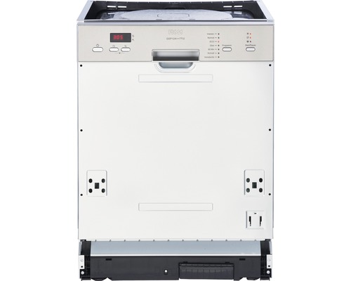 Lave-vaisselle pose libre avec panneau de commande et affichage numérique.