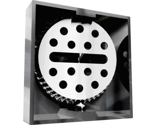 Siphon de sol en acier inoxydable avec motif perforé