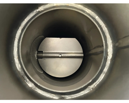 Metallrohr mit Klappe