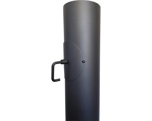 Tuyau de poêle avec ouverture de nettoyage et poignée