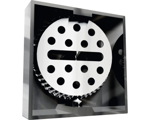 Aufschnittmaschine mit runder Klinge und Löchern