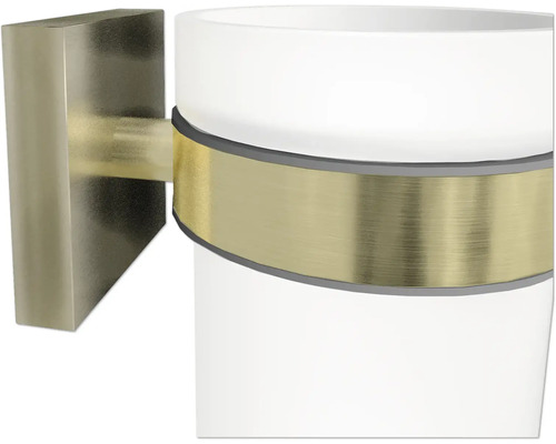 Wand-Zahnputzbecherhalter aus Metall und Kunststoff