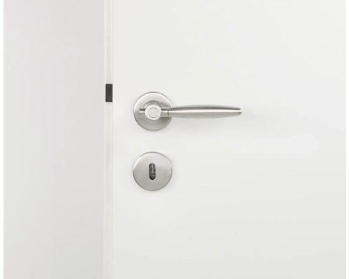 Porte avec poignée de porte et serrure