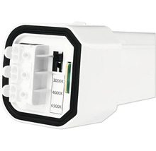 Arrière d''une lampe LED avec température de couleur réglable
