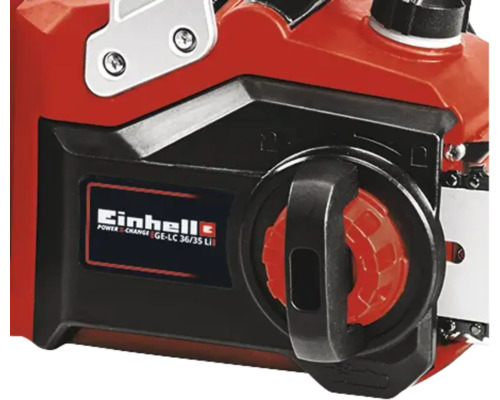 Vue détaillée d''une tronçonneuse à batterie Einhell GE-LC 36/35 Li