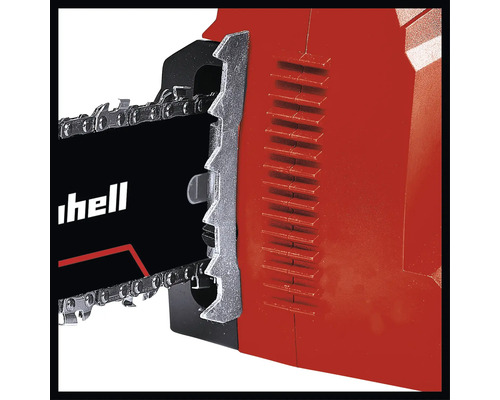 Gros plan d'une tronçonneuse Einhell