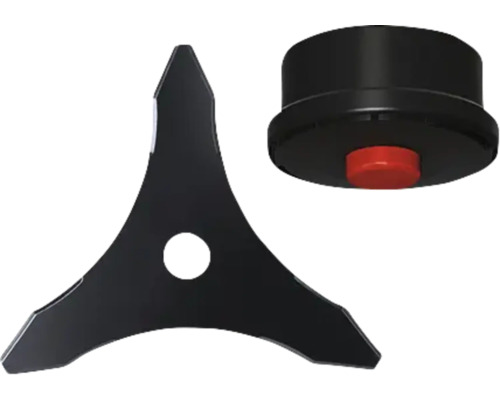 Tête de débroussailleuse avec trois lames