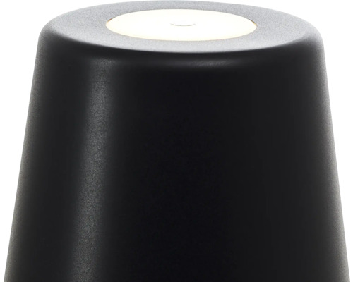 Lampe de table noire avec abat-jour cylindrique