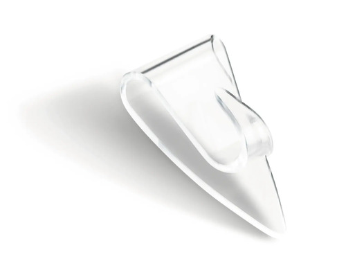 Transparenter Klebehaken