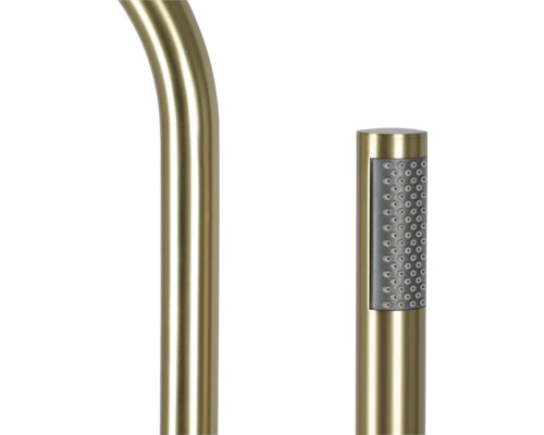 Barre de douche et douchette à main en métal