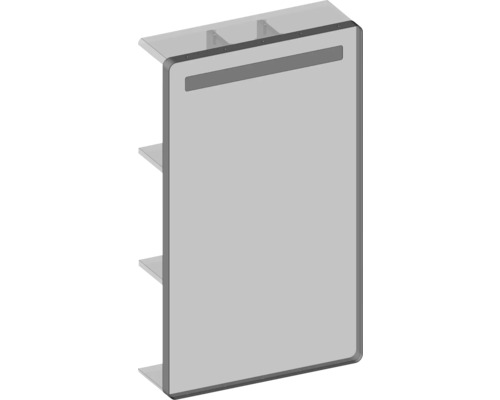 Sanitärregal mit drei Ablageflächen