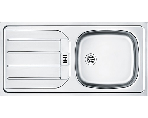 Évier en acier inoxydable avec égouttoir