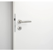 Porte intérieure avec garniture de porte et rosette de clé en métal