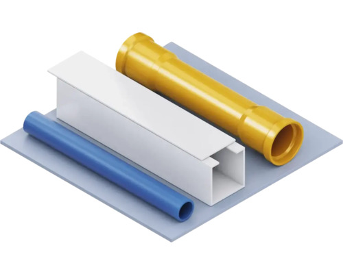 Image de divers matériaux d''installation : tuyau, conduit et tube de protection de câble