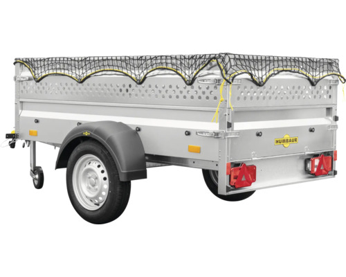 Remorque Humbaur avec filet de sécurité de chargement
