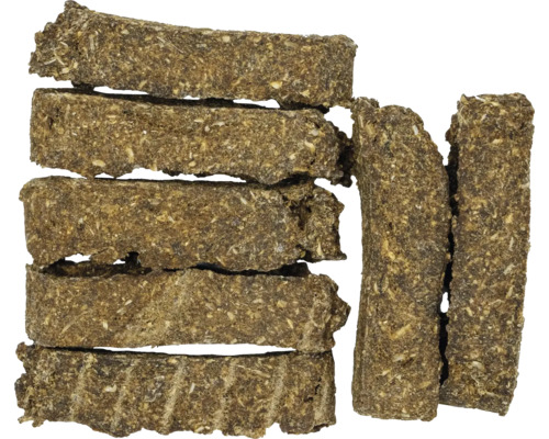 Stapel von Hundekauartikeln