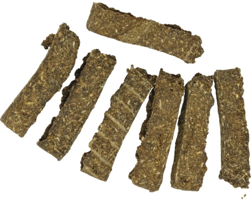 Mehrere Hundesnacks in Stäbchenform