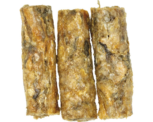 Trois morceaux de peau de poisson à mâcher pour chien