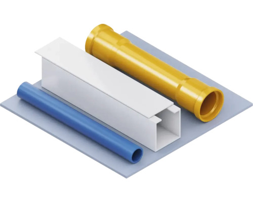 Image de tubes en plastique et d''une goulotte de câbles