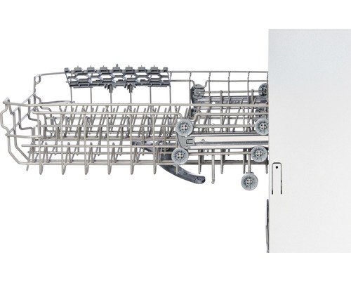 Lave-vaisselle avec panier à vaisselle sorti