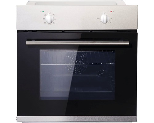 Four encastrable en acier inoxydable avec hublot et boutons rotatifs