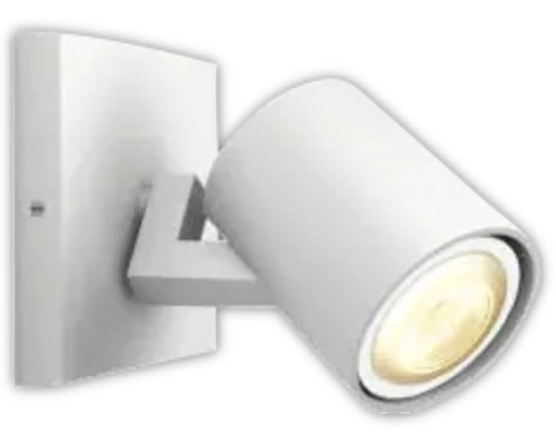 Applique murale blanche avec spot orientable