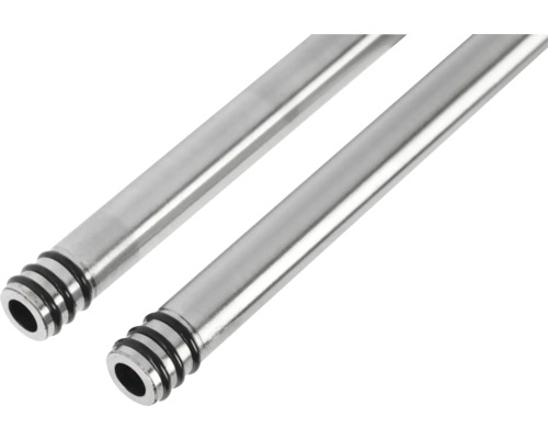 Deux tubes métalliques avec rainures