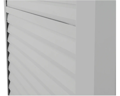 Vue détaillée d''un store vénitien blanc