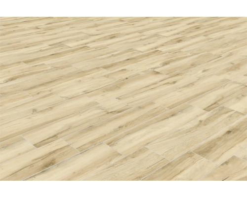 Verlegter Boden mit Holzoptik