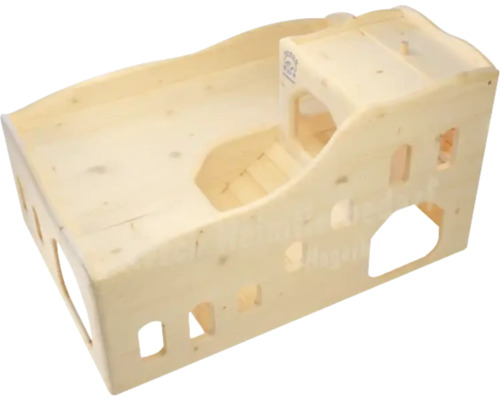 Hamsterhaus aus Holz mit mehreren Etagen und Öffnungen